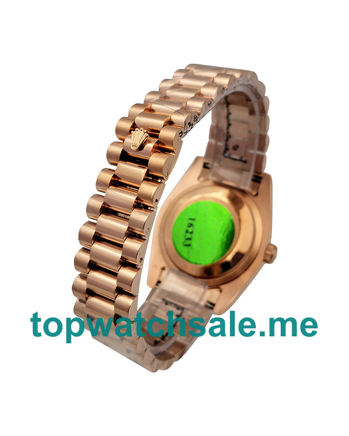 UK 36MM Rose Gold Dials Rolex Day-Date 118235 Replica Watches
