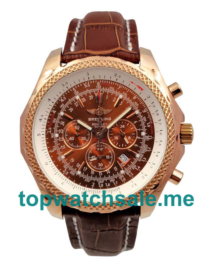 UK 47MM Brown Dials Breitling Bentley Motors A25362 Replica Watches