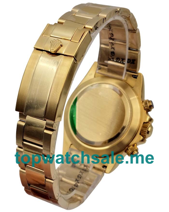 UK Best Quality Rolex Daytona 116528 Replica Watches With White Dials For Men