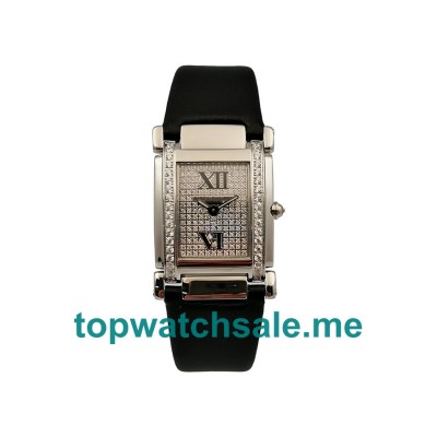 UK 25.5MM Diamonds Dials Patek Philippe Twenty~4 4910G Replica Watches