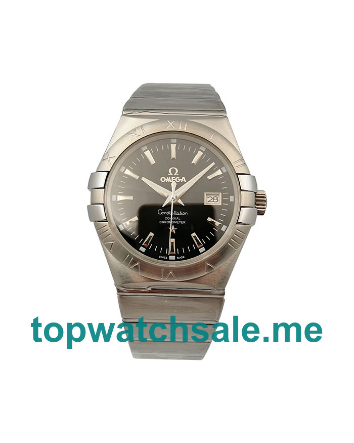 UK 39MM Black Dials Omega Constellation 123.10.38.21.01.001 Replica Watches