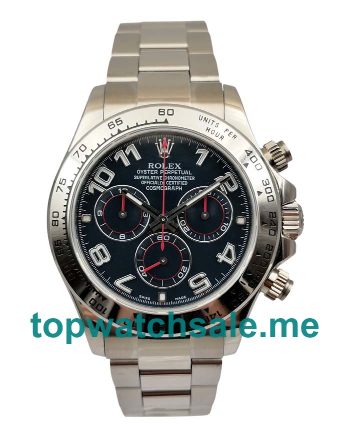 UK 40 MM AAA Quality Rolex Daytona 116509 Replica Watches With Blue Dials For Sale