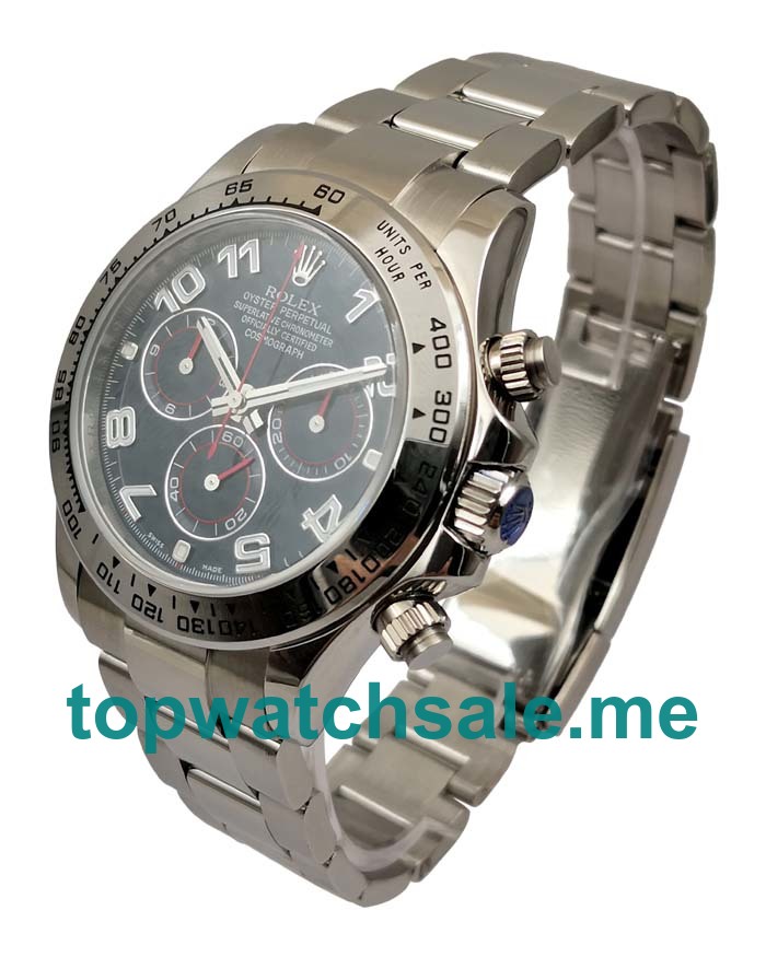UK 40 MM AAA Quality Rolex Daytona 116509 Replica Watches With Blue Dials For Sale