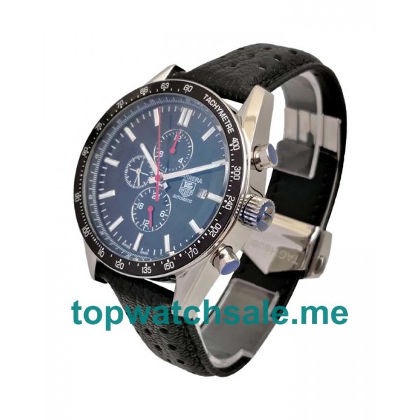UK 44MM Replica TAG Heuer Carrera CV2014.FC6233 Black Dials Watches