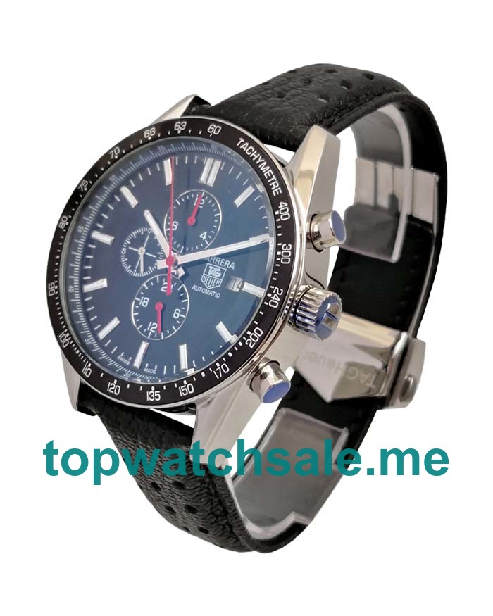 UK 44MM Replica TAG Heuer Carrera CV2014.FC6233 Black Dials Watches