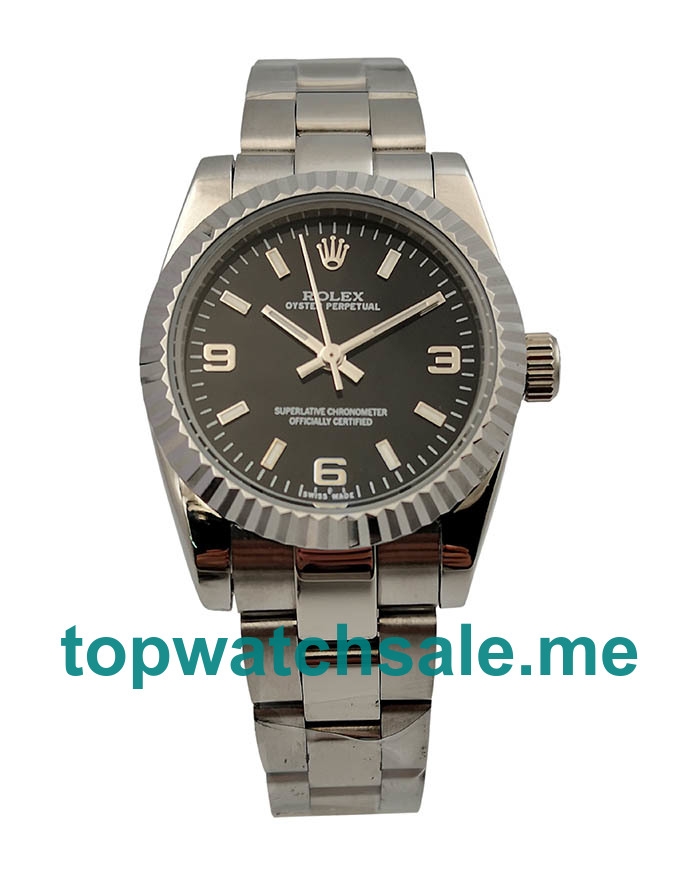 UK 31MM Black Dials Replica Rolex Oyster Perpetual 177234 Watches UK 31MM Black Dials Replica Rolex Oyster Perpetual 177234 Watches
