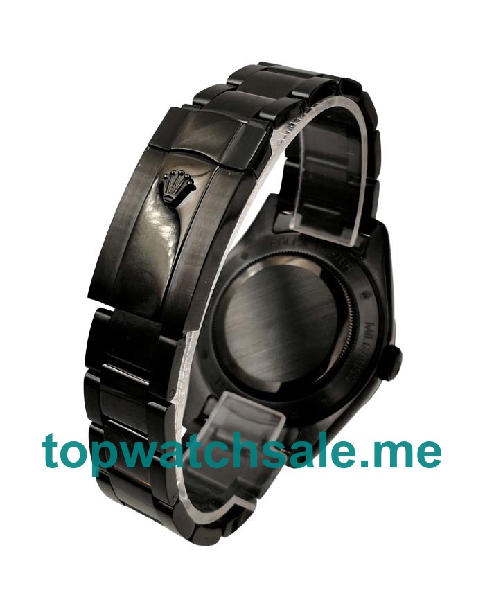 UK Cheap Rolex Milgauss 116400 GV Replica Watches With Black Dials For Men