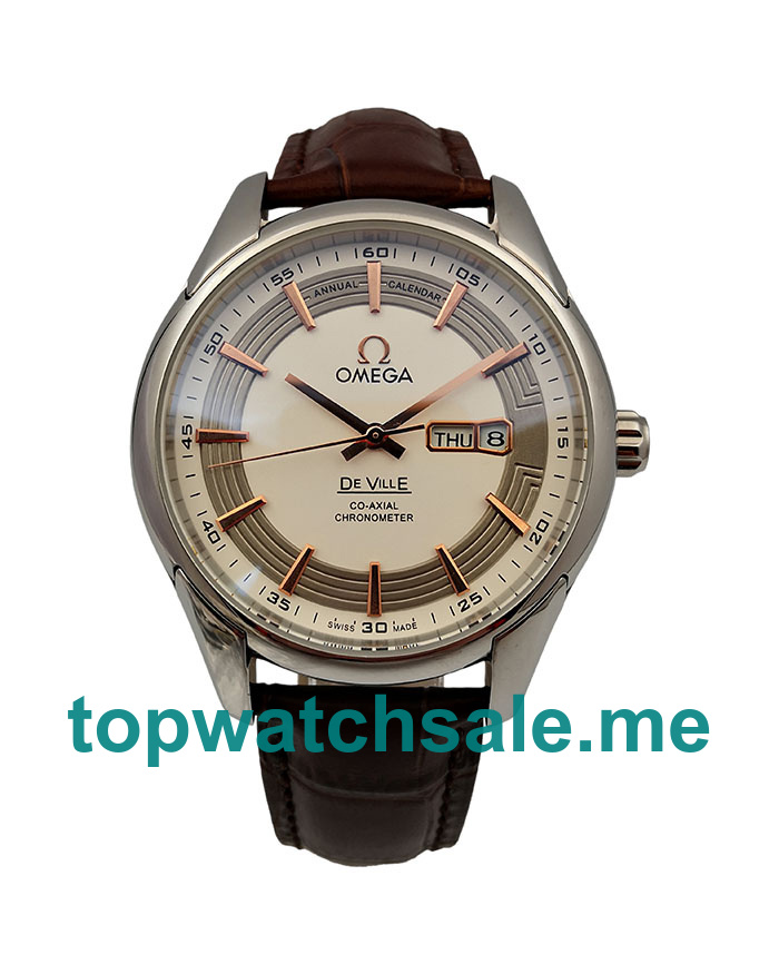 UK 41MM Silver Dials Omega De Ville 431.33.41.22.02.001 Replica Watches