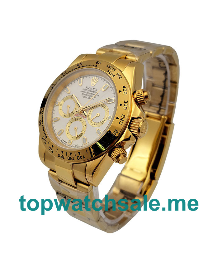 UK 40MM Gold Rolex Daytona 116528 Replica Watches