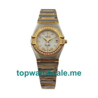 UK 26MM Replica Omega Constellation 1267.75.00 Diamond-set Bezels Watches