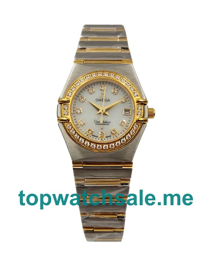 UK 26MM Replica Omega Constellation 1267.75.00 Diamond-set Bezels Watches