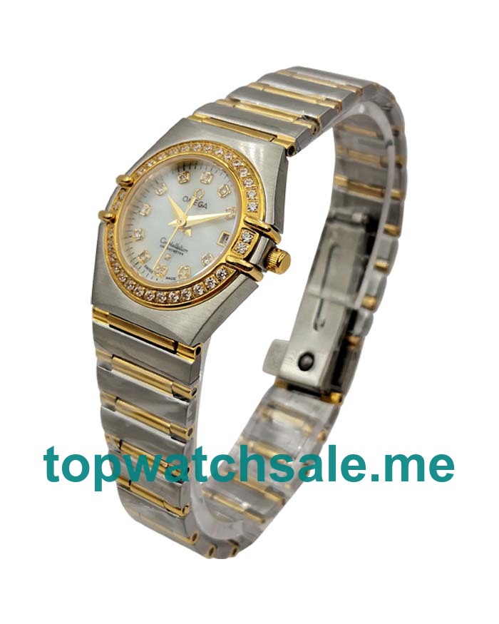 UK 26MM Replica Omega Constellation 1267.75.00 Diamond-set Bezels Watches