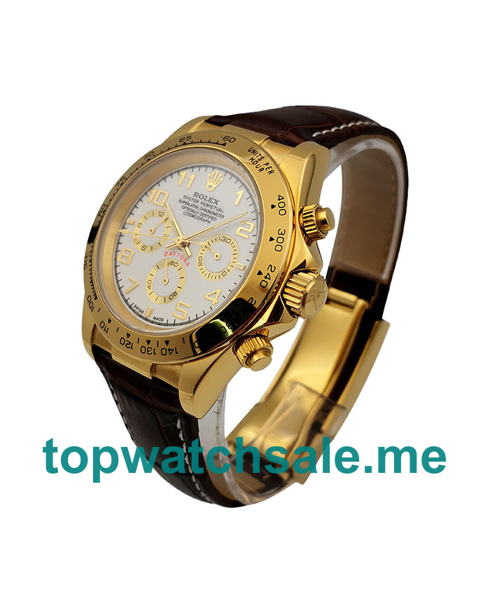 UK 40MM Gold Cases Replica Rolex Daytona 16518 Watches