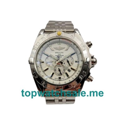 UK 45MM Silver Dials Breitling Chronomat AB0110 Replica Watches