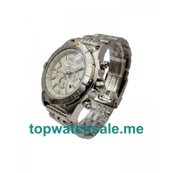 UK 45MM Silver Dials Breitling Chronomat AB0110 Replica Watches