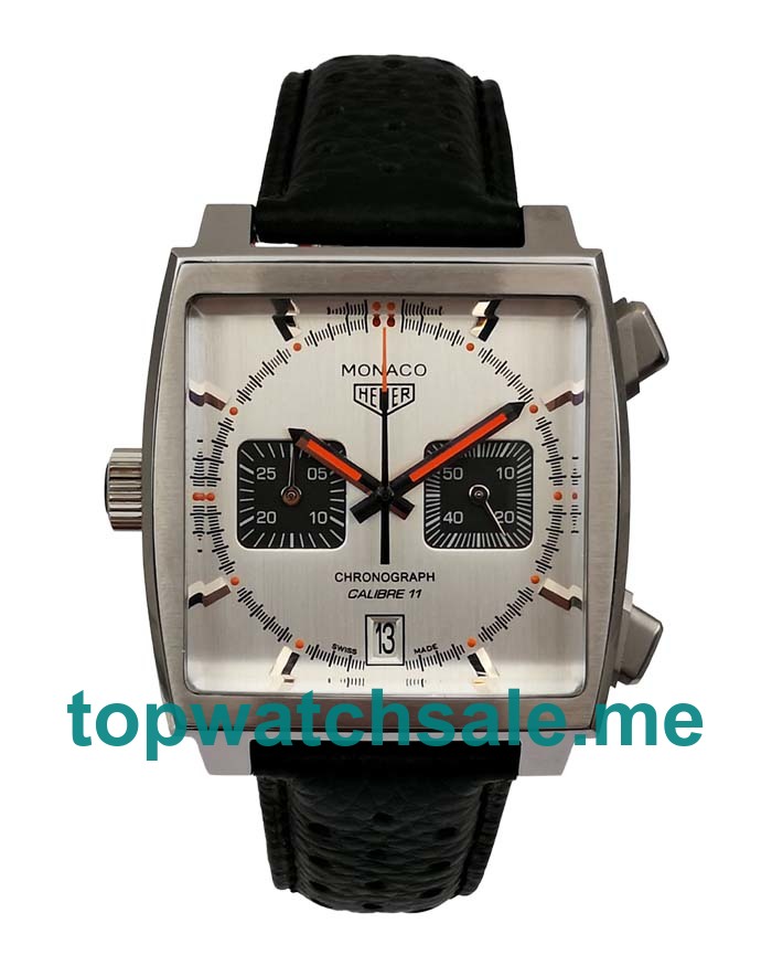 UK 40MM Silver Dials TAG Heuer Monaco CAW211C.FC6241 Replica Watches