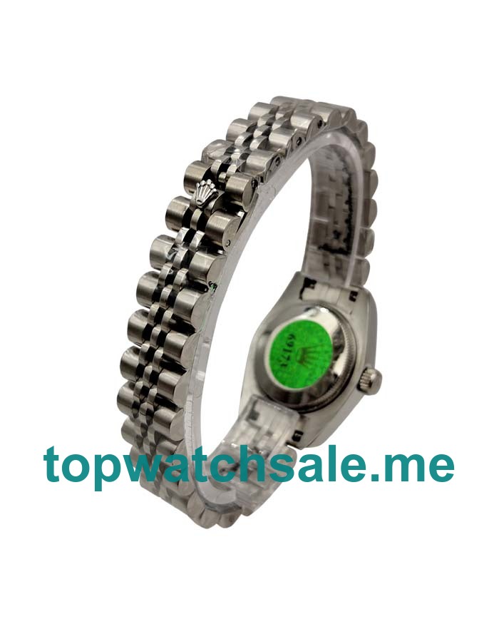 UK 26MM Silver Dials Rolex Lady-Datejust 67194 Replica Watches