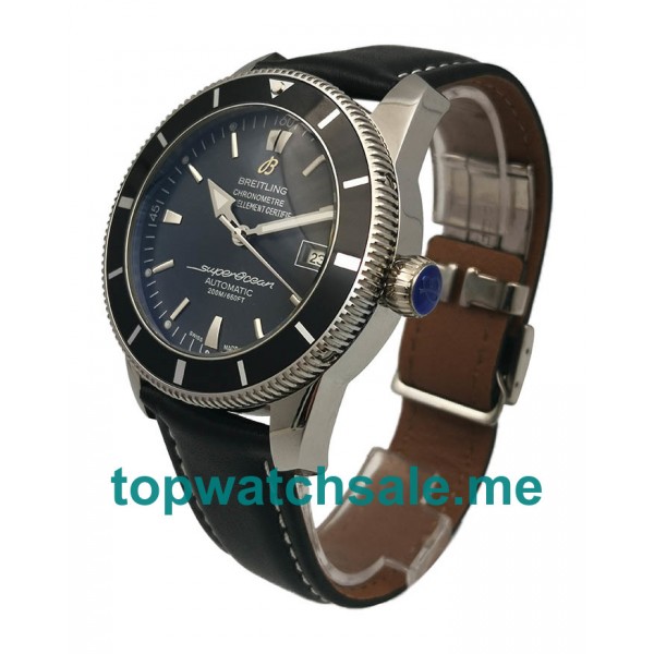 UK Best 1:1 Breitling Superocean Heritage A17321 Replica Watches With Black Dials For Men