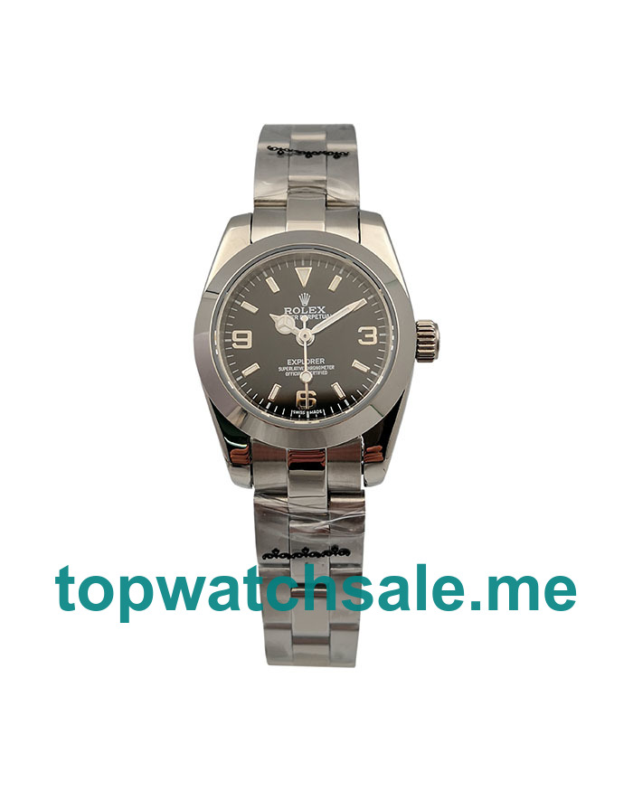 UK 26MM Black Dials Rolex Explorer 67180 Replica Watches