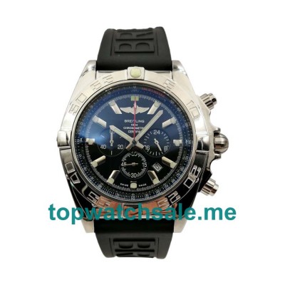 UK 46MM Black Dials Breitling Chronomat AB0110 Replica Watches