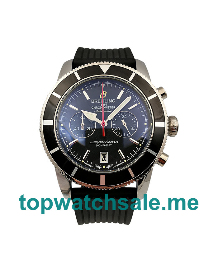 UK 46MM Black Dials Breitling Superocean Heritage A23370 Replica Watches