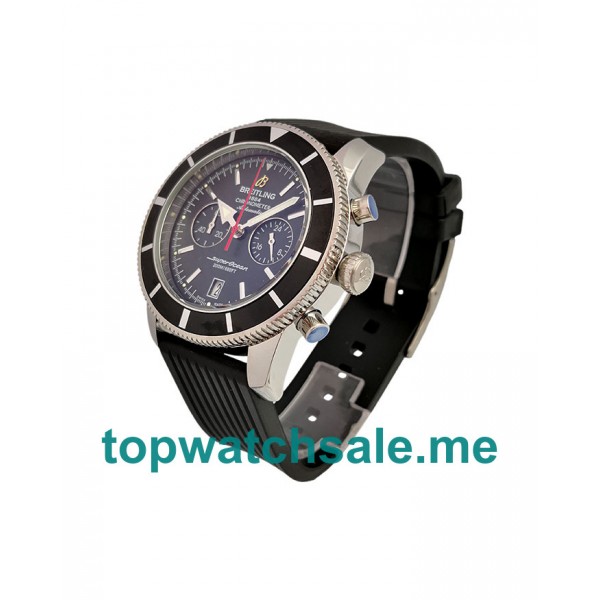 UK 46MM Black Dials Breitling Superocean Heritage A23370 Replica Watches
