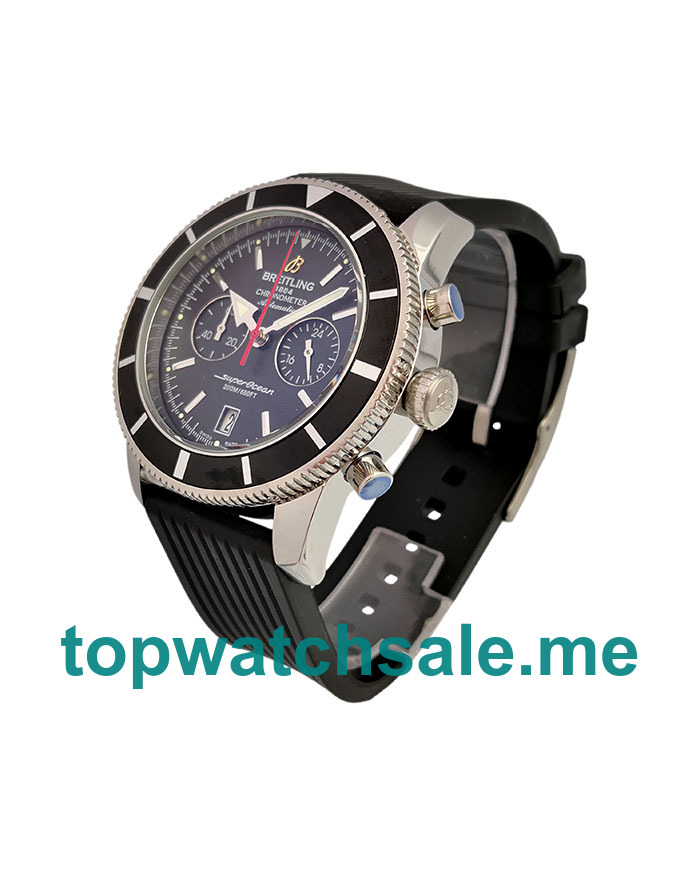 UK 46MM Black Dials Breitling Superocean Heritage A23370 Replica Watches