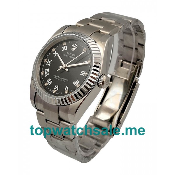 UK 36MM Black Dials Rolex Oyster Perpetual 114234 Replica Watches