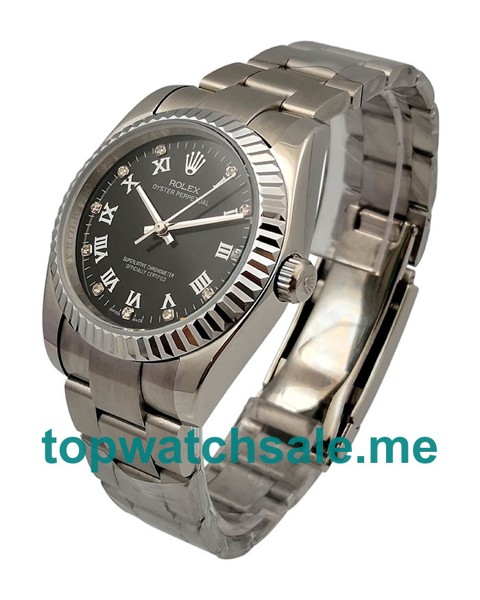 UK 36MM Black Dials Rolex Oyster Perpetual 114234 Replica Watches