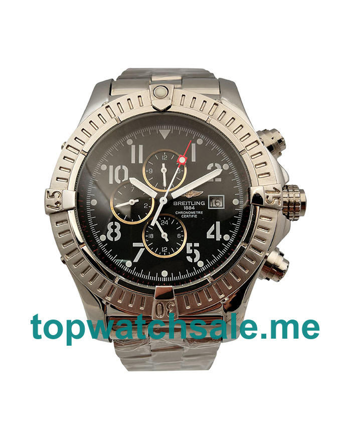 UK AAA Quality Breitling Chrono Avenger E13360 Replica Watches With Black Dials For Men