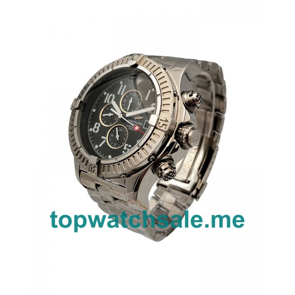 UK AAA Quality Breitling Chrono Avenger E13360 Replica Watches With Black Dials For Men