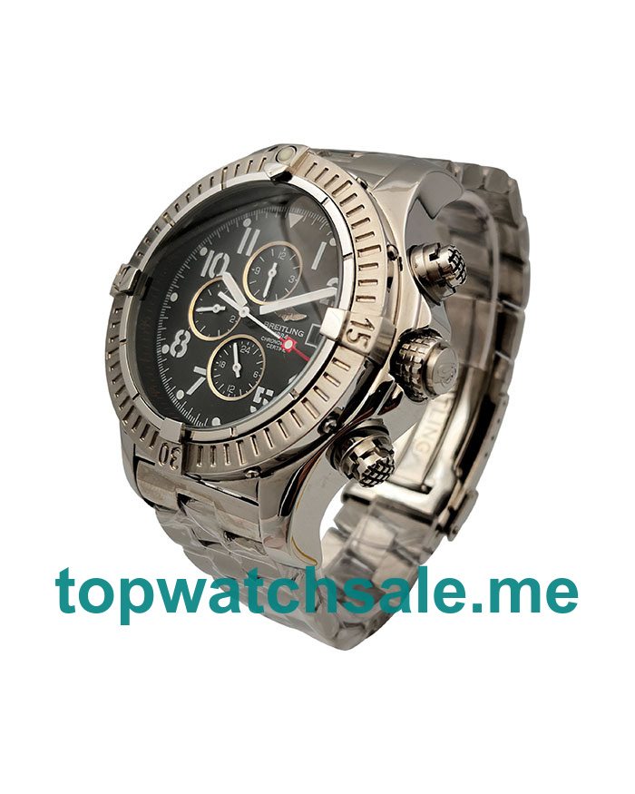 UK AAA Quality Breitling Chrono Avenger E13360 Replica Watches With Black Dials For Men