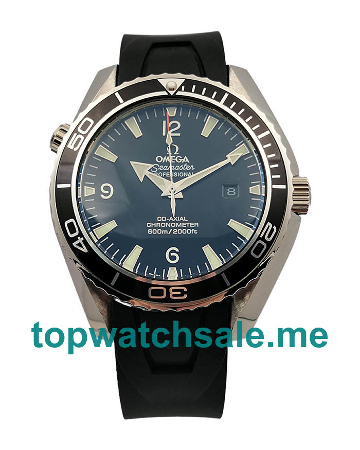 UK 43MM Black Dials Omega Seamaster Planet Ocean 2900.50.91 Replica Watches