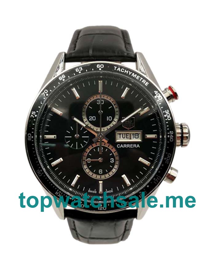 UK 44MM Black Bezels Replica TAG Heuer Carrera CV201AG.FC6266 Watches
