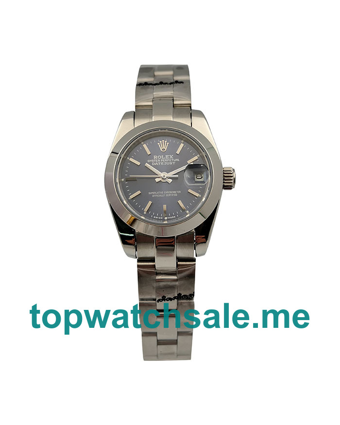 UK 26MM Blue Dials Rolex Lady-Datejust 6718 Replica Watches