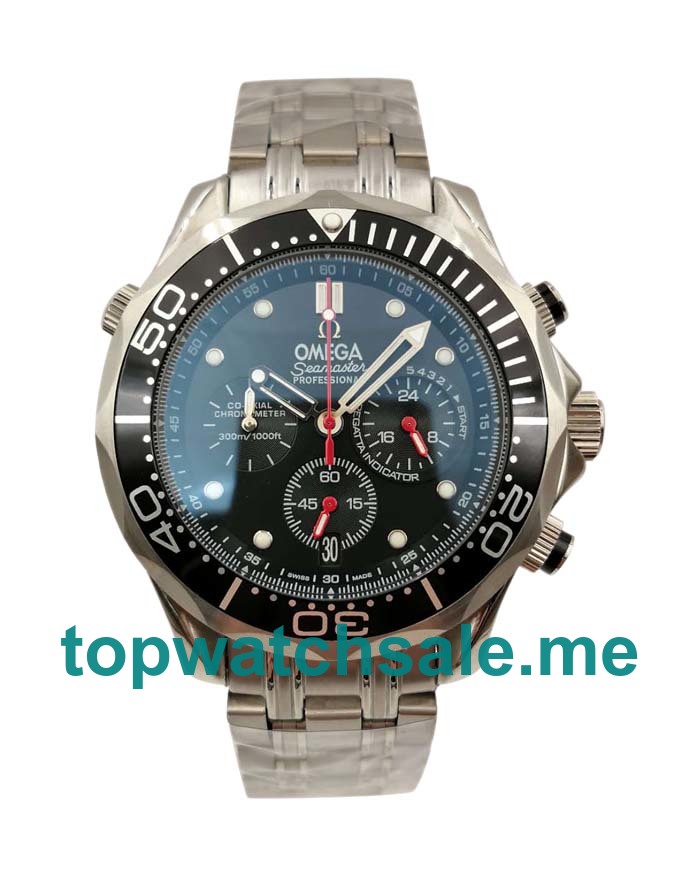 UK 44MM Black Dials Omega Seamaster 300 M 212.30.42.50.01.001 Replica Watches