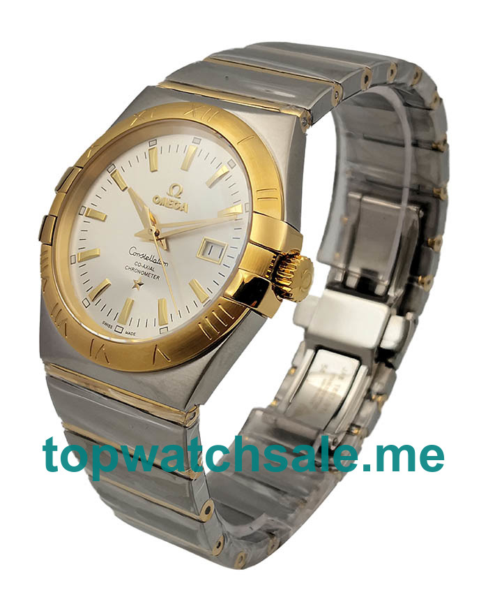 UK High Quality Omega Constellation 123.20.38.21.02.005 Fake Watches With Silver Dial For Sale