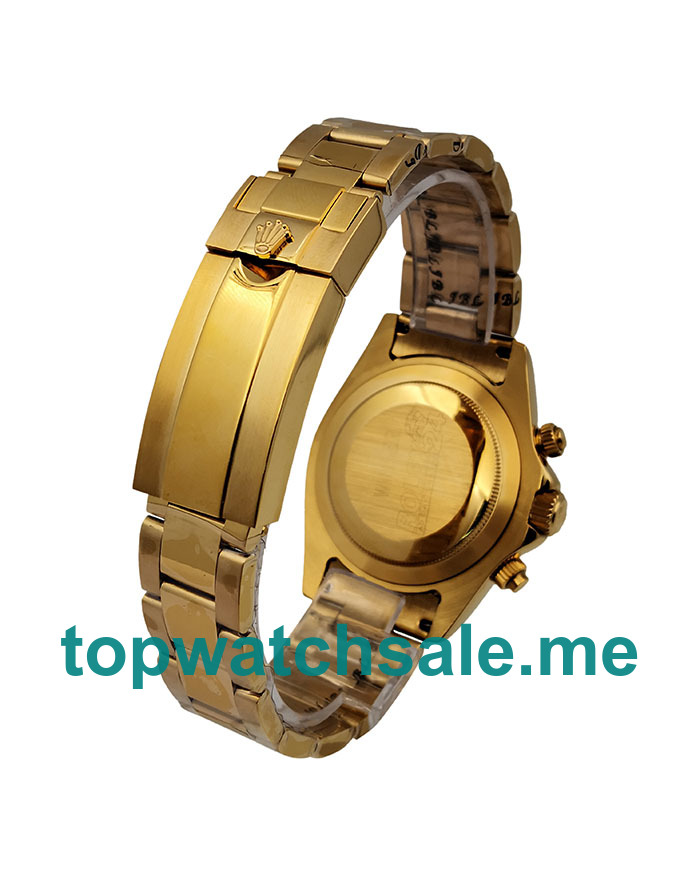 UK 40MM Gold Bracelets Rolex Daytona 116528 Replica Watches