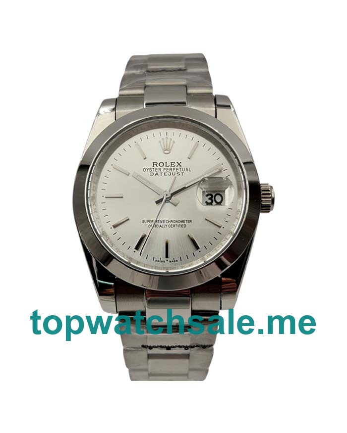 UK 36MM Silver Dials Rolex Datejust 15200 Replica Watches