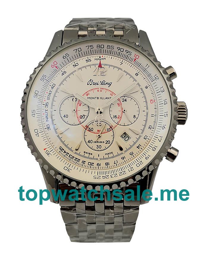 UK 42MM White Dials Breitling Montbrillant A41330 Replica Watches UK 42MM White Dials Breitling Montbrillant A41330 Replica Watches