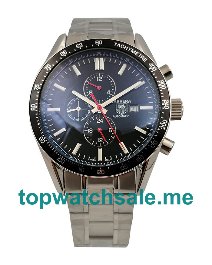 UK 44MM Black Dials TAG Heuer Carrera CV2014.BA0794 Replica Watches