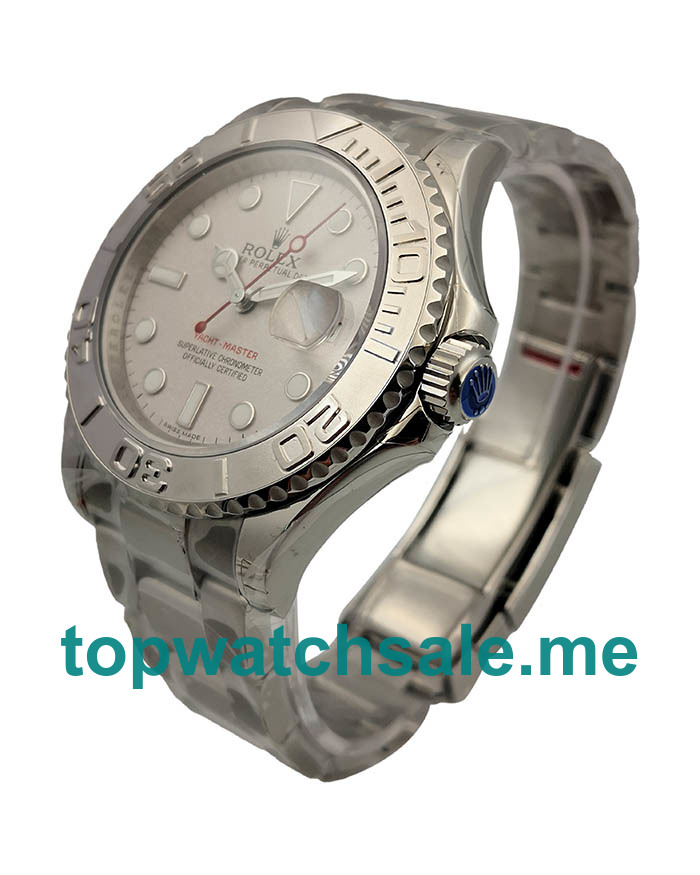 UK 40 MM Best 1:1 Rolex Yacht-Master 116622 Replica Watches With Silver Dials For Sale