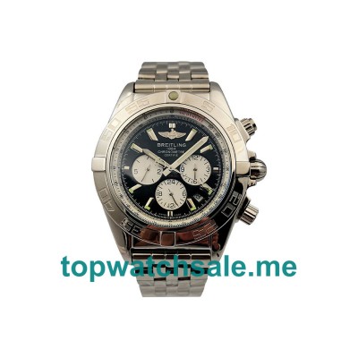 UK 44MM Black Dials Breitling Chronomat AB0110 Replica Watches