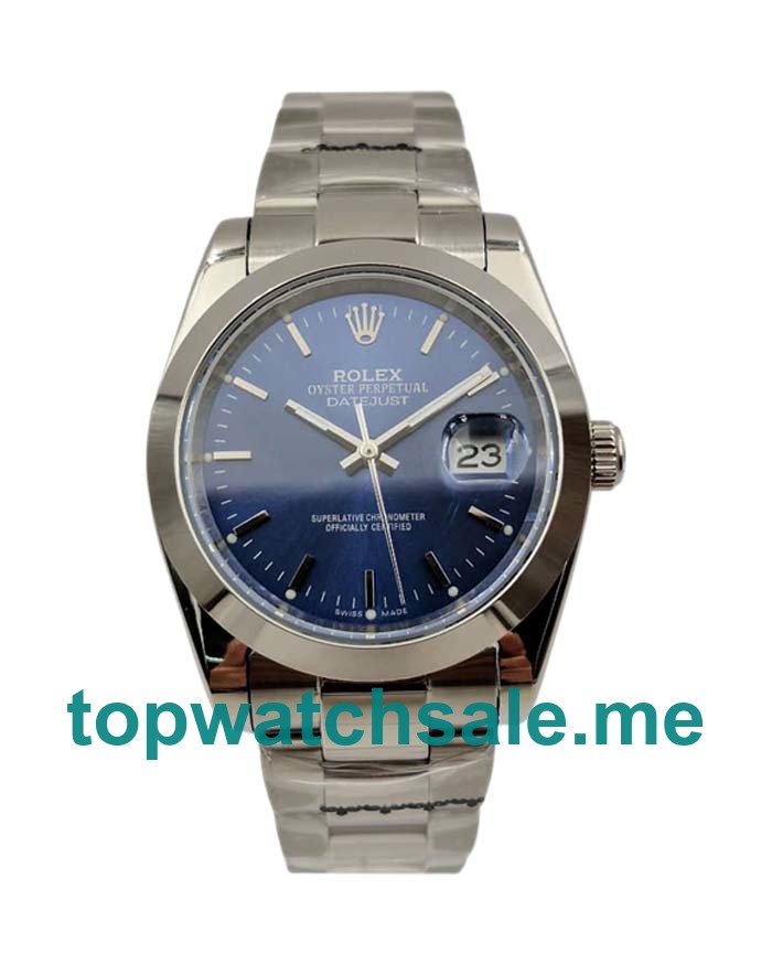 UK 36MM Blue Dials Rolex Datejust 126200 Replica Watches