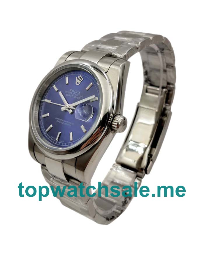 UK 36MM Blue Dials Rolex Datejust 126200 Replica Watches
