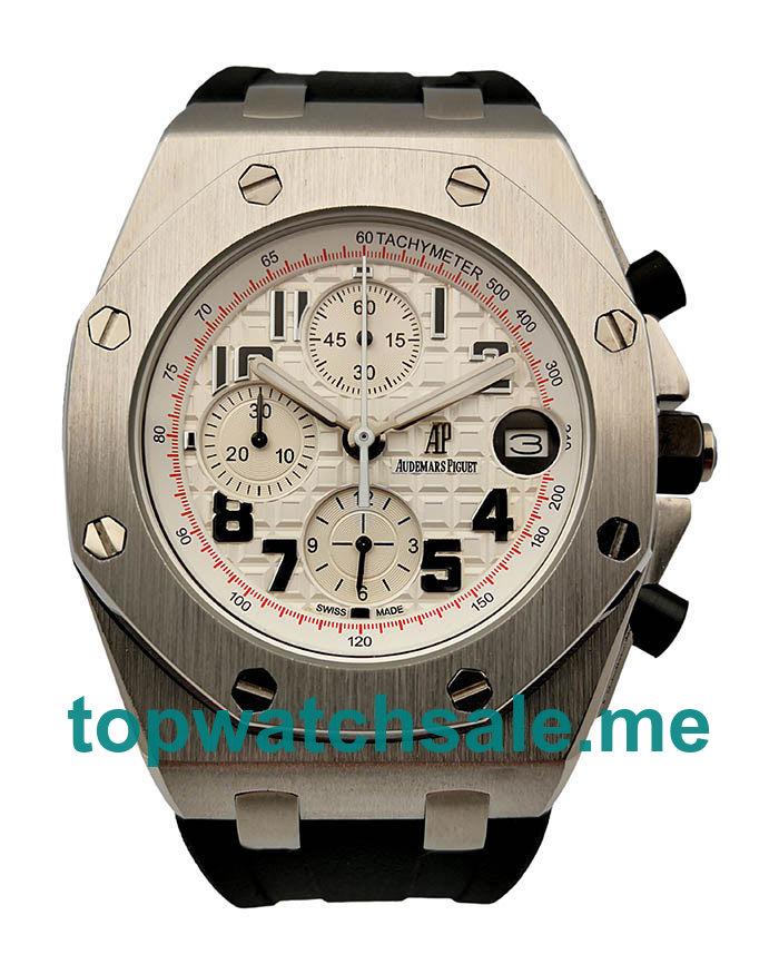 UK 42.5MM Replica Audemars Piguet Royal Oak Offshore 26020ST.OO.D001IN.02.A Arabic Numerals Watches
