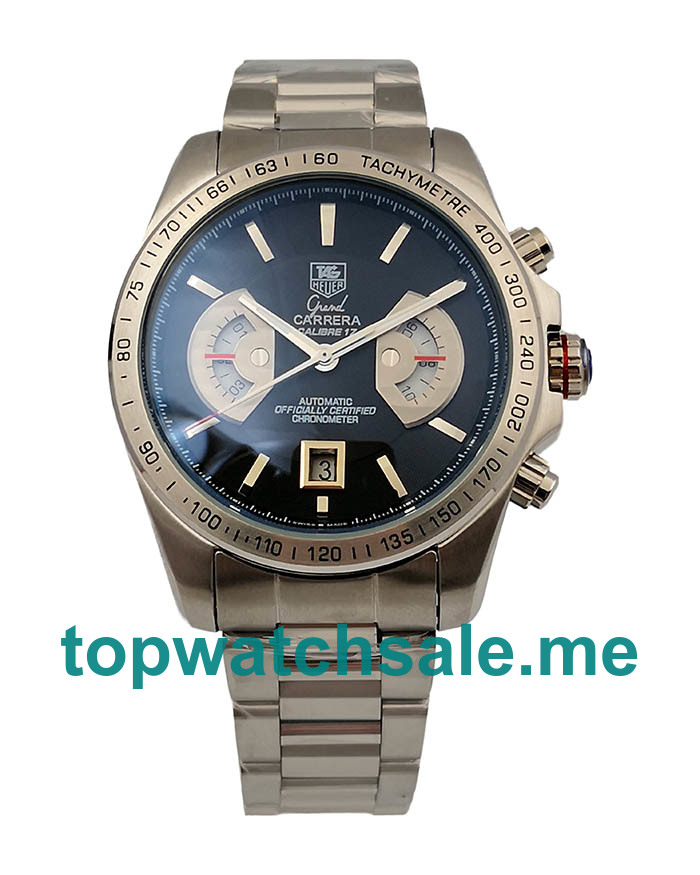 UK 43.5MM Black Dials TAG Heuer Grand Carrera CAV511A.BA0902 Replica Watches