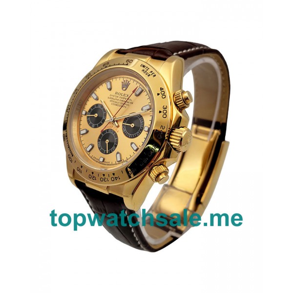 UK 40MM Champagne Dials Replica Rolex Daytona 116518 Watches
