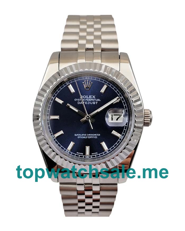 UK 36MM Blue Dials Rolex Datejust 16234 Replica Watches