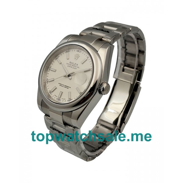 UK 36MM Replica Rolex Datejust 115200 White Dials Watches